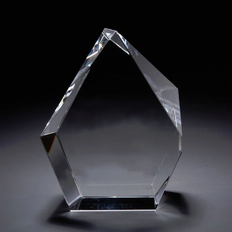 3D Crystal Maximo Large Award view 3