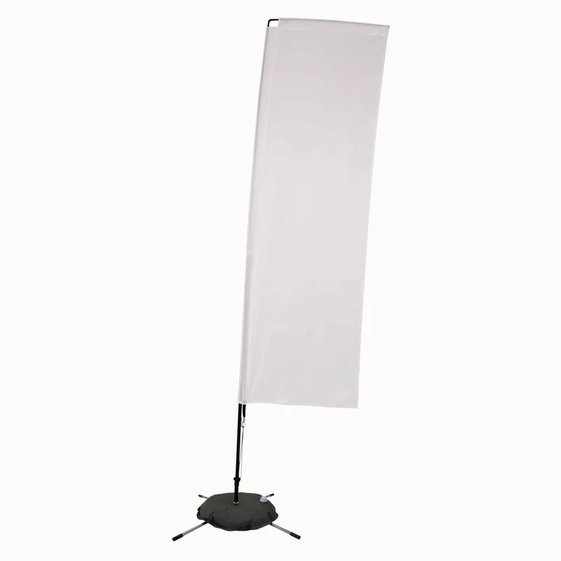 10' Streamline Rectangle Sail Sign Flag, 1-Sided, Scissor view 2