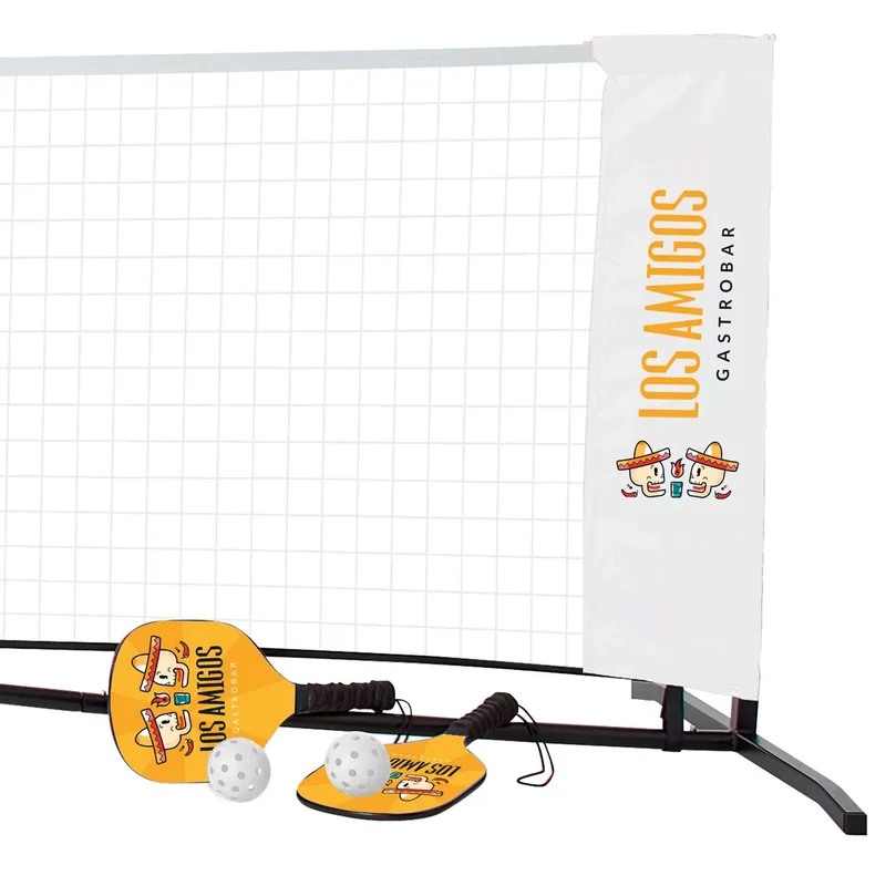 Pickleball Set, Imprinted Net & Single-Sided Paddles view 3