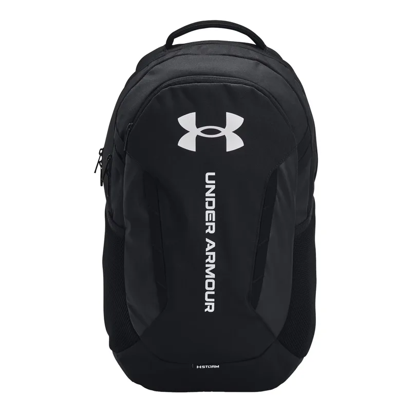 Under Armour Hustle 6.0 Backpack - Black/Black/White