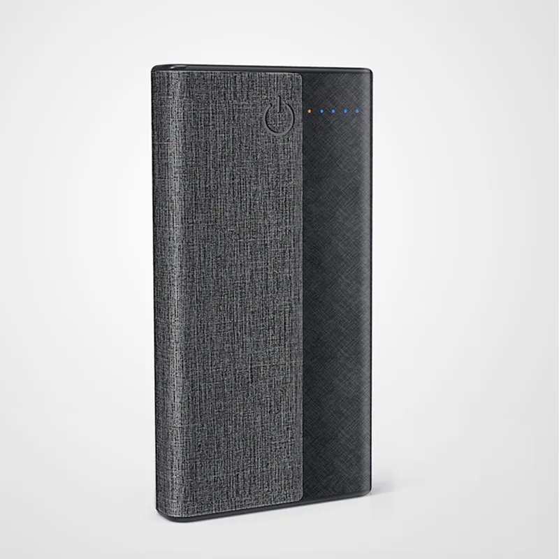 10,000 mAh Coated Linen Wireless Charger and Power Bank view 2