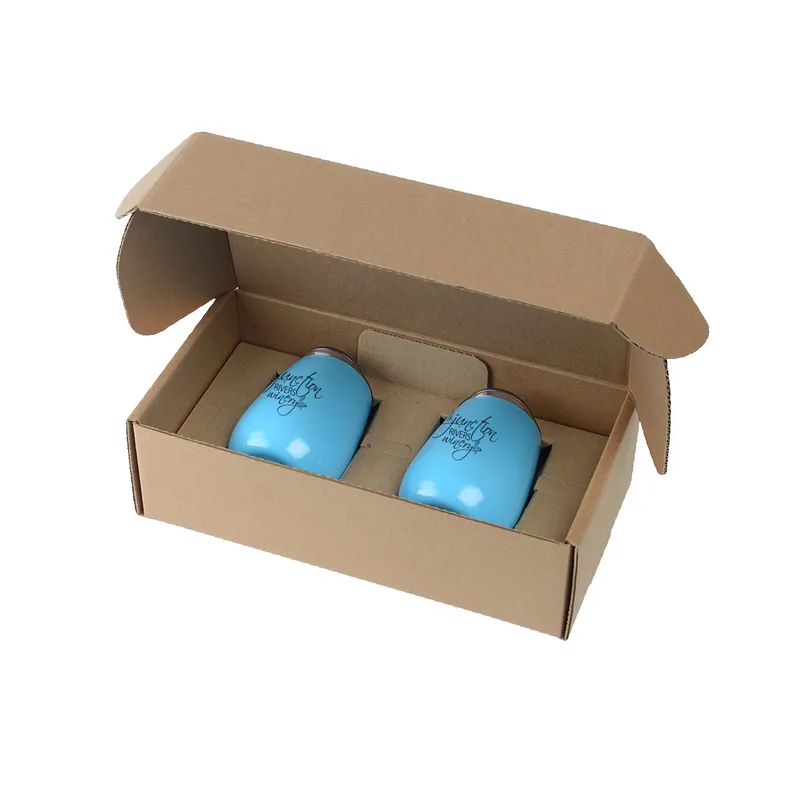 Stainless Steel Stemless Wine Glasses Gift Box Set view 5