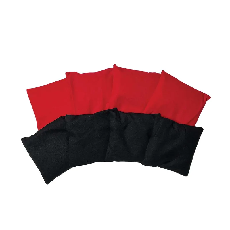 Portable Cornhole, 4 Black & Red Bean Bags view 2