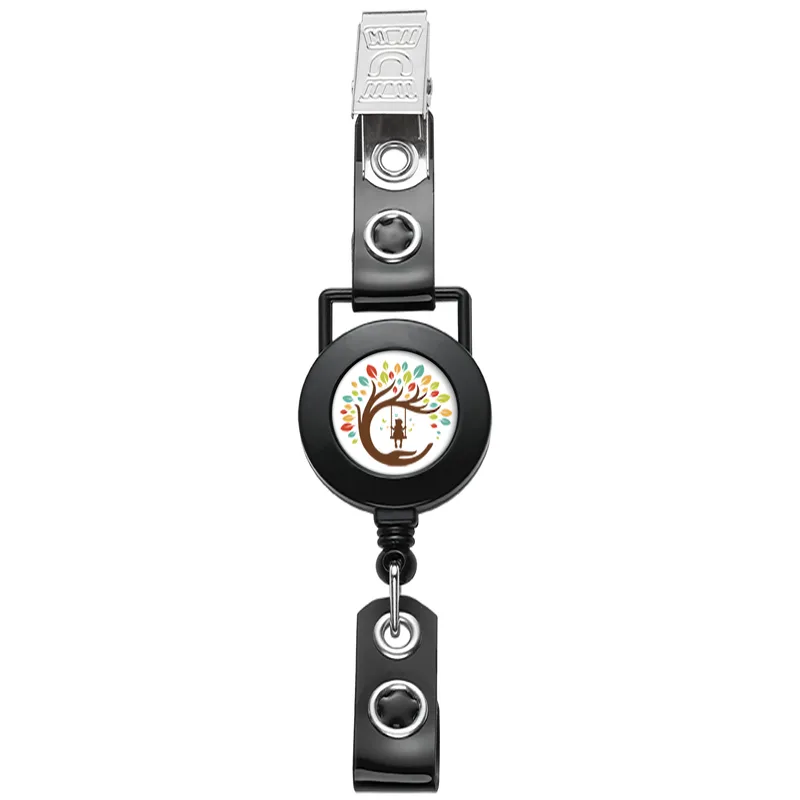 Square Hanger Retractable Badge Reel view 3