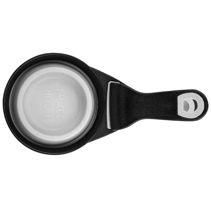 Collapsible Silicone Pet Food Scoop & Bag Clip view 2