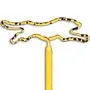 Leopard Cheetah Multi-Color Inkbend Standard, Bent Pen view 2
