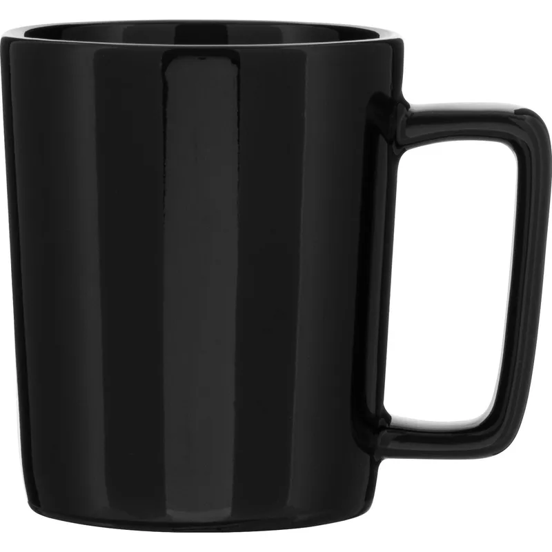 14 oz Madrid Ceramic Mug (Black) view 2