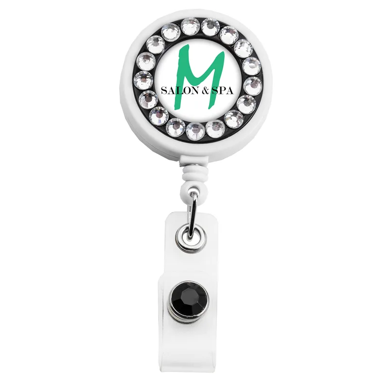 Bling Ring Retractable Badge Reel view 4