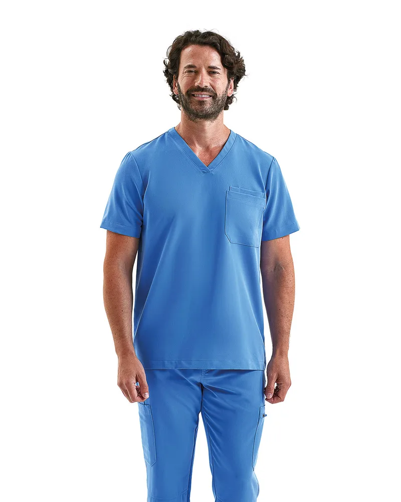 ONNA BY PREMIER Men's Limitless V-Neck Stretch Scrub Top view 3