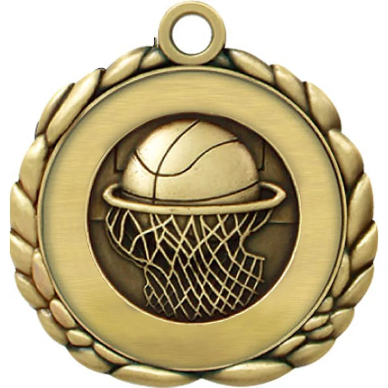 Basketball Quali-Craft Medallion (2-1/2") view 2