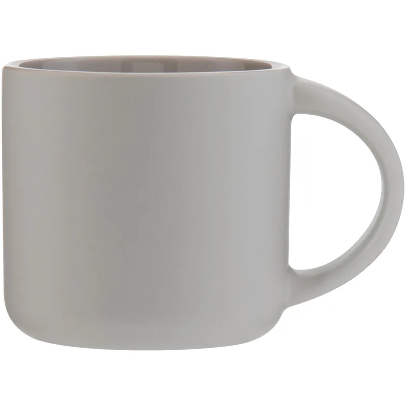 20 oz Minolo Ceramic Coffee Mug (Matte Light Gray) view 2