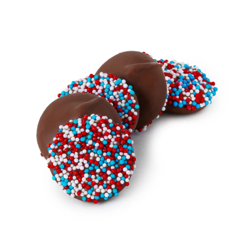 America 250- Round Acetate-Patriotic Milk Chocolate Nonpareils view 2