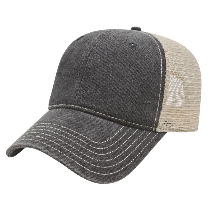 Washed Pigment Dyed Trucker Cap view 4