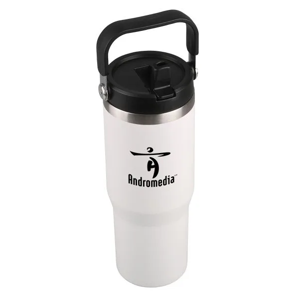 Matte White Logo Angle View