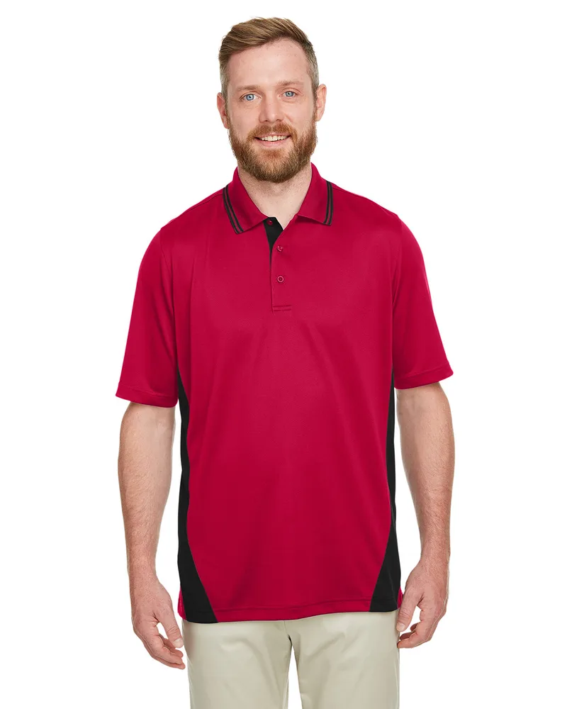 Harriton Men's Tall Flash Snag Protection Plus IL Colorblock Polo view 5