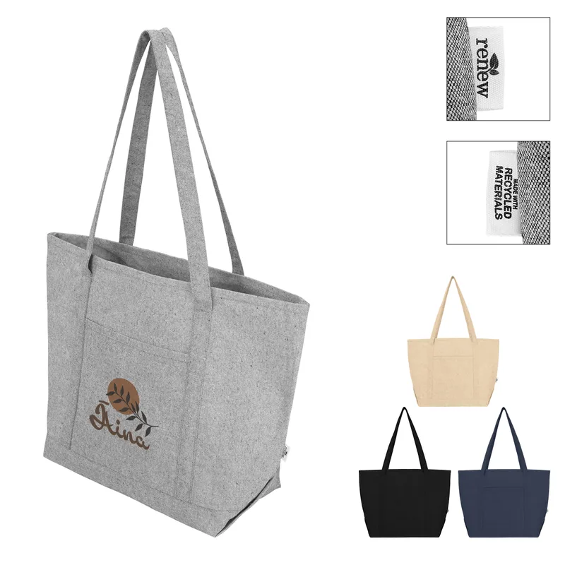 Cailee Recycled Cotton Starboard Tote Bag view 2