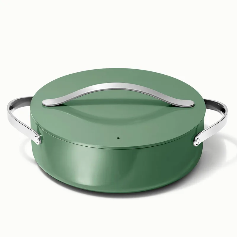 Caraway 6Qt Nonstick Ceramic Rondeau Pan W/ Lid Sage