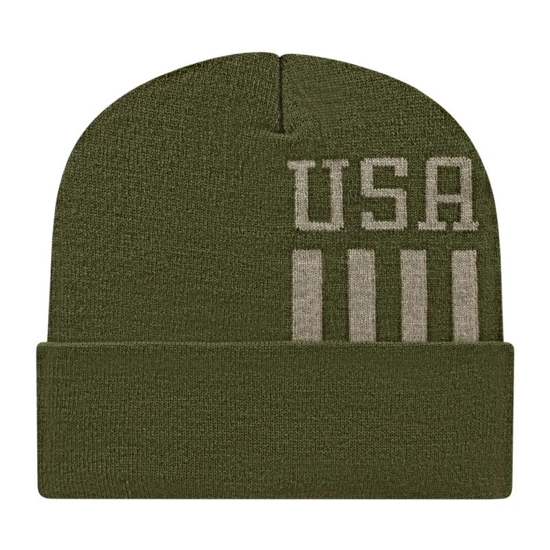 Flag Knit Cap with Cuff view 2