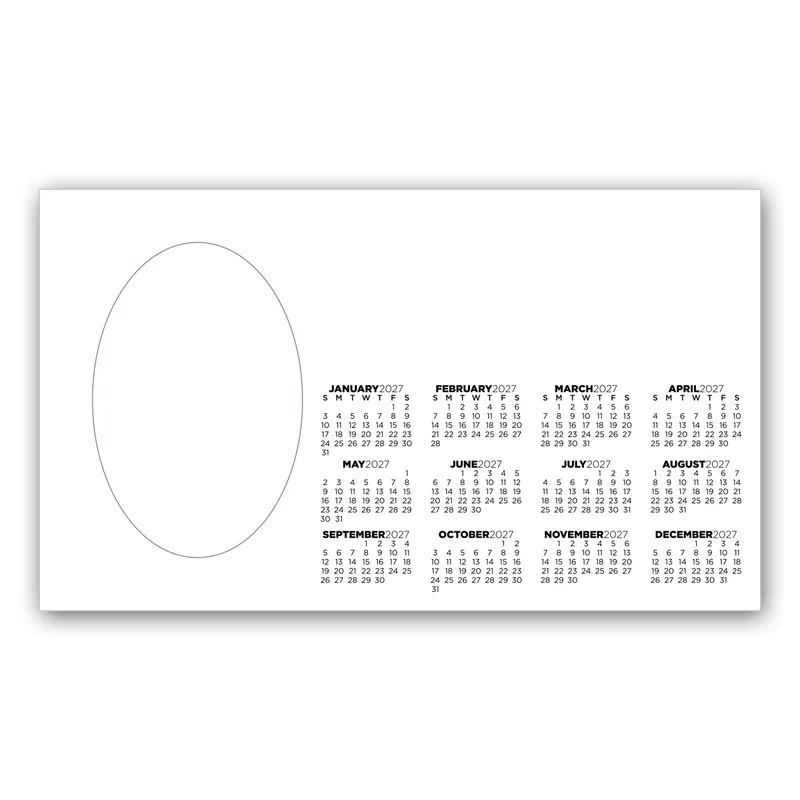 Picture Frame Magnet w/ Oval Punch Out view 3