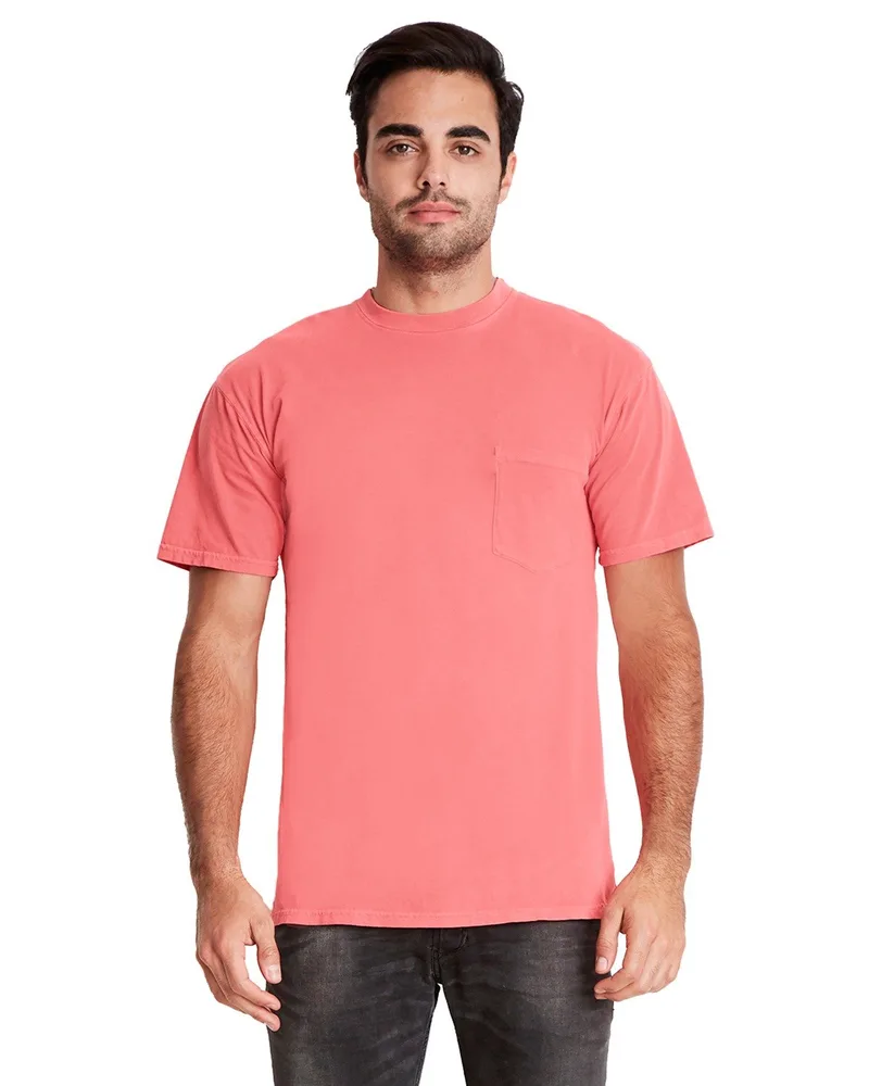 NEXT LEVEL APPAREL Adult Inspired Dye Crew with Pocket view 3