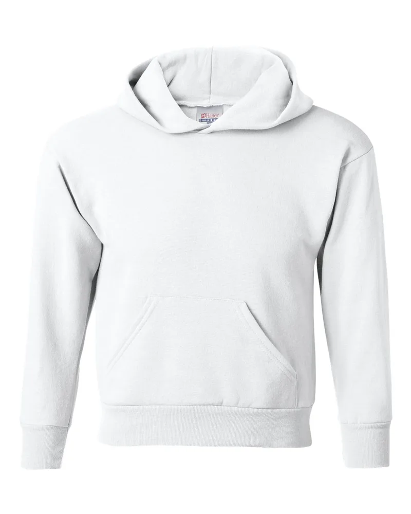 Hanes® Youth EcoSmart® Hooded Sweatshirt view 7