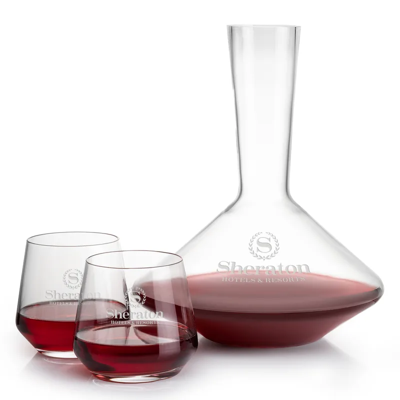 Carafe & 2 Stemless