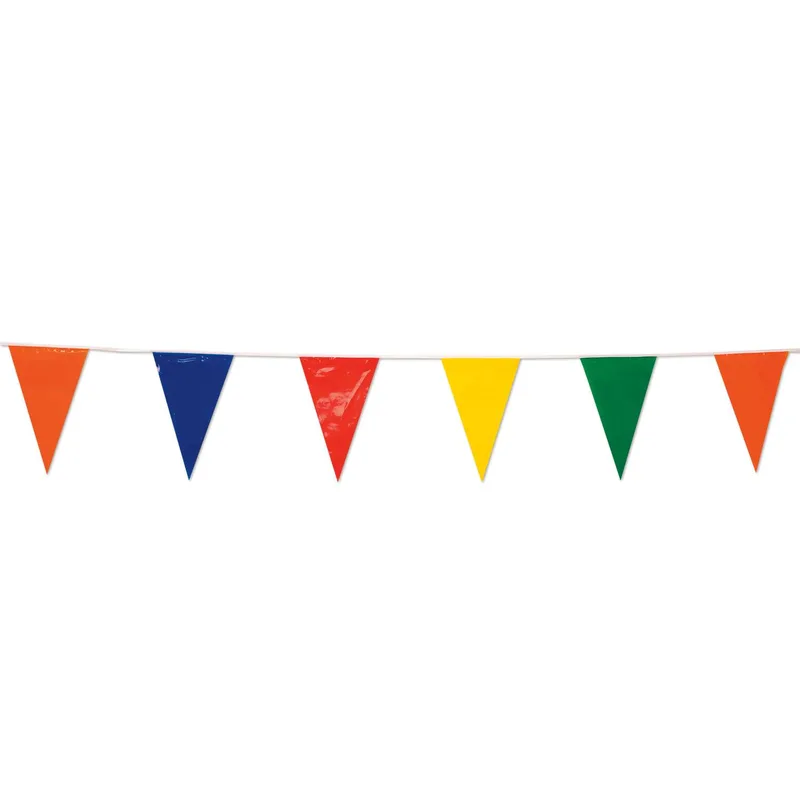 105' Multicolor Pennant String view 3