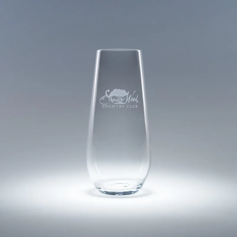 7.75 Oz. Elite Stemless Flute Glass (Set of 2)