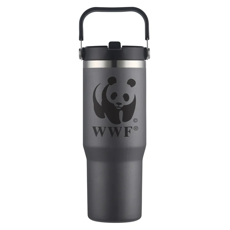 30 oz. Vacuum Travel Mug with Carrier Handle view 5
