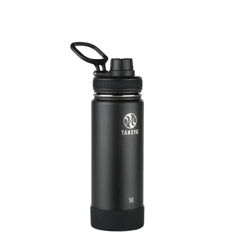 18 oz Takeya® Stainless Steel Insulated Active Water Bottle w/ Spout Lid view 6