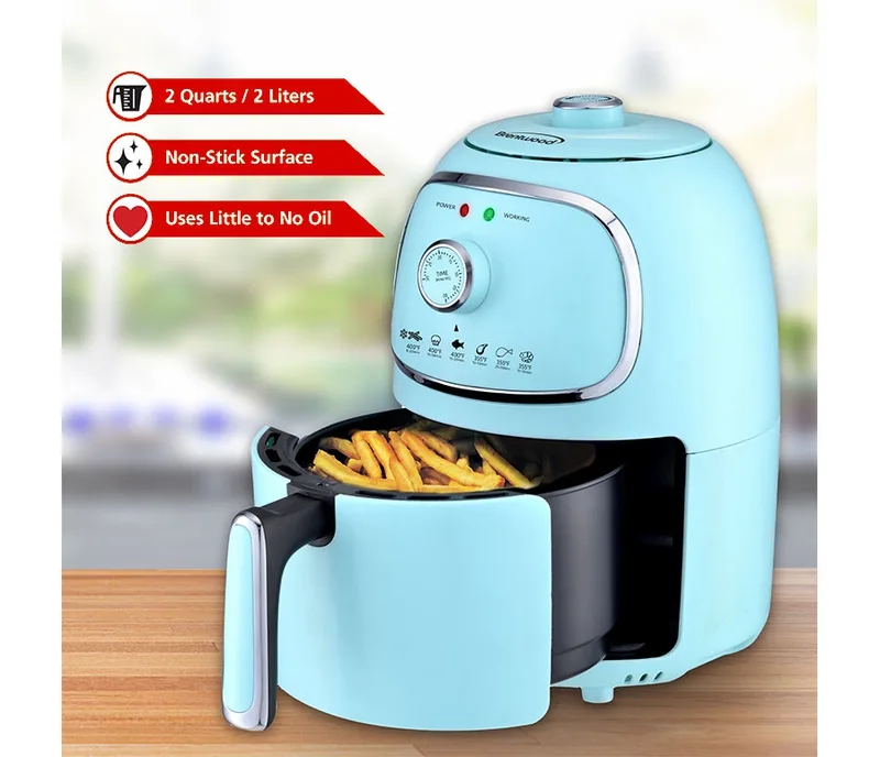 2 Qt. Blue Electric Air Fryer