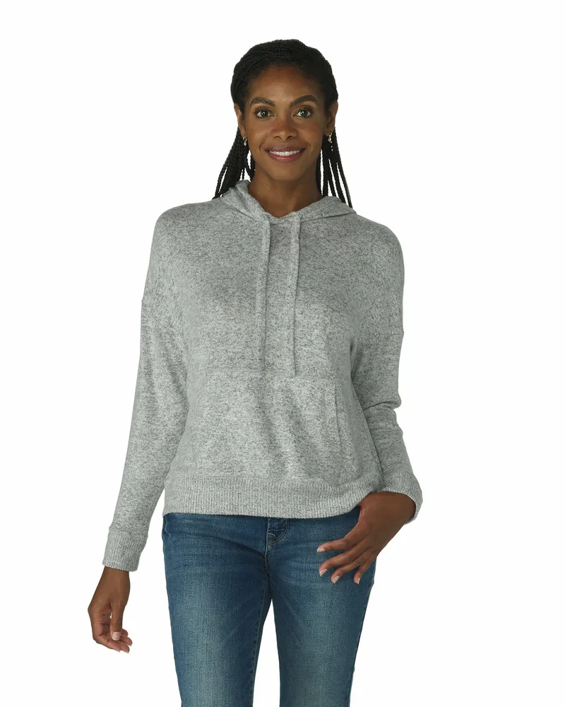 BOXERCRAFT Ladies' Cuddle Soft Hooded Sweatshirt view 4