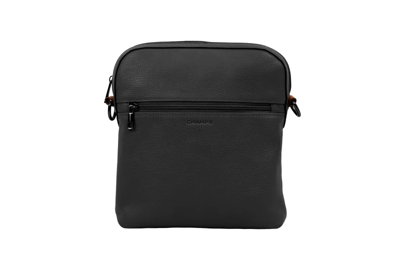 Champs Luggage Black Onyx Collection Leather Camera Bag Size One Size