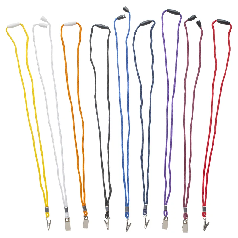 Braided Lanyard w/bull dog clip view 5