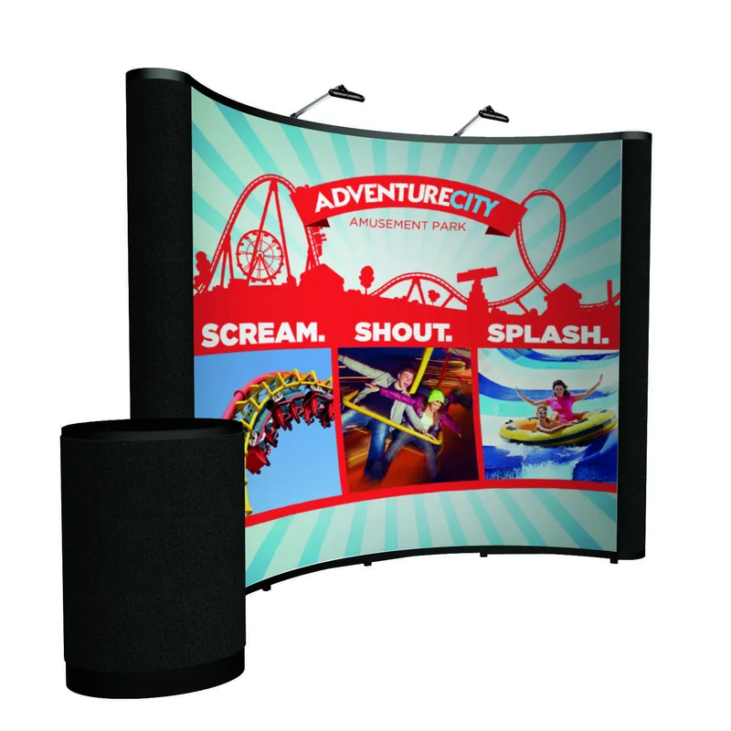 10' Curved Show 'N Rise Floor Kit (Mural w/ Fabric Ends) view 6