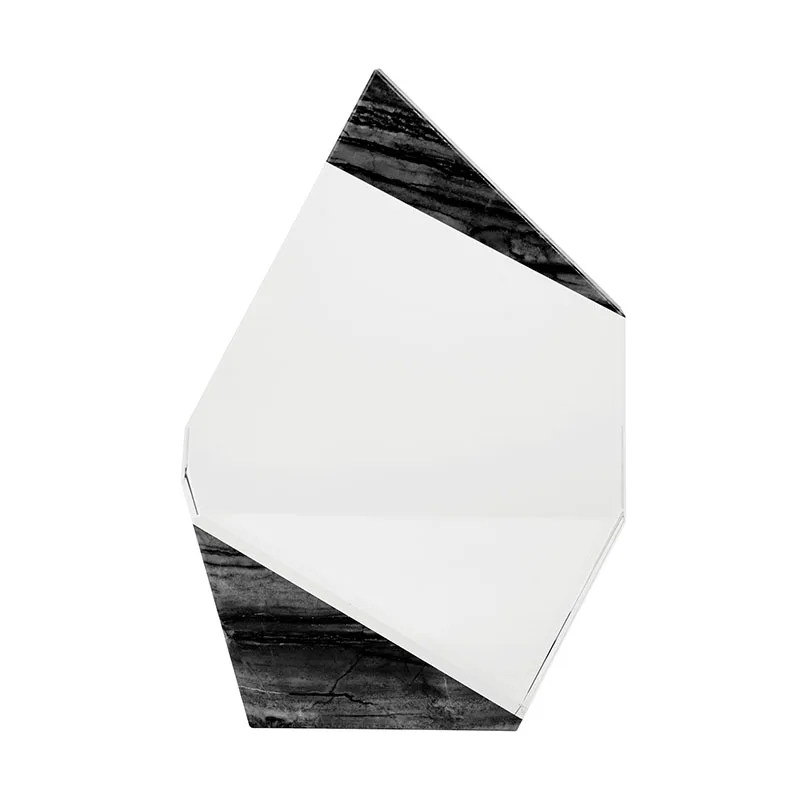 Aquila Crystal Polygon with Marble Trim view 2