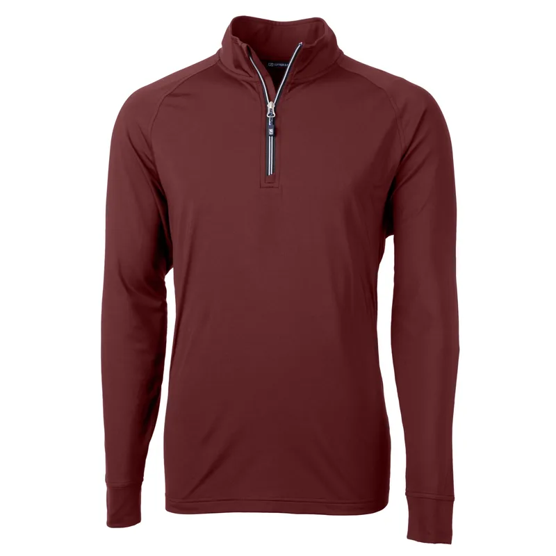 Cutter & Buck Adapt Eco Knit Stretch Recycled Mens Quarter Zip Pullover view 3