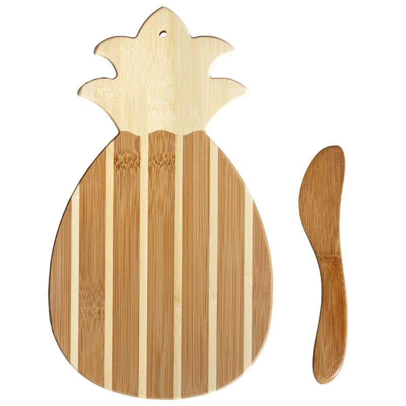 Pineapple Charcuterie Board with Spreader Knife Gift Set view 2