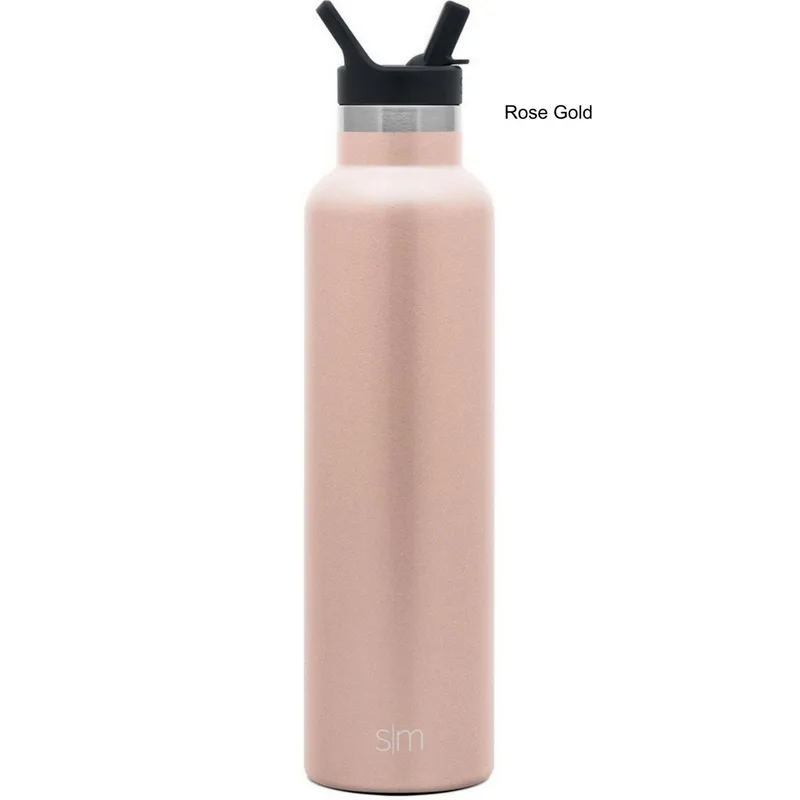 24 oz Simple Modern® Stainless Steel Insulated Ascent Water Bottle w/ Straw Lid view 4