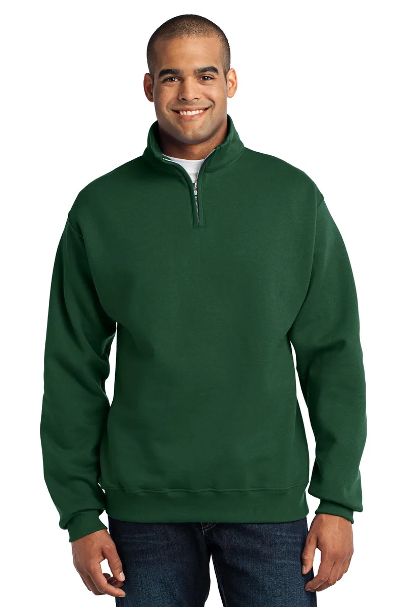 Jerzees® - NuBlend® 1/4-Zip Cadet Collar Sweatshirt. view 3