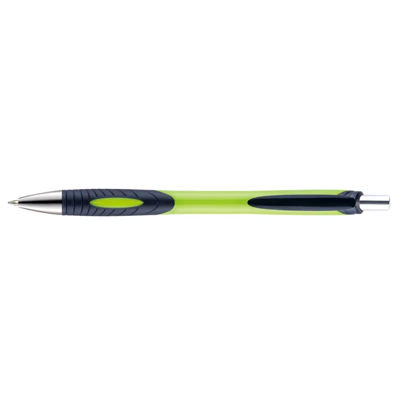 Lime Green/Black/Silver Blank Front View