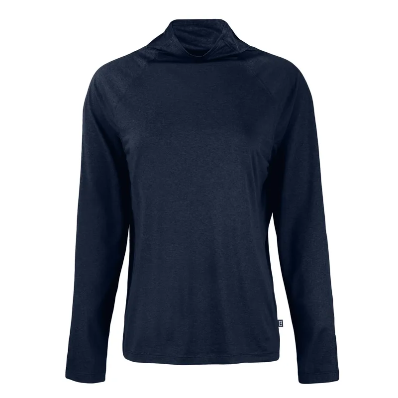 Cutter & Buck Coastline Epic Comfort Eco Recycled Womens Funnel Neck view 2