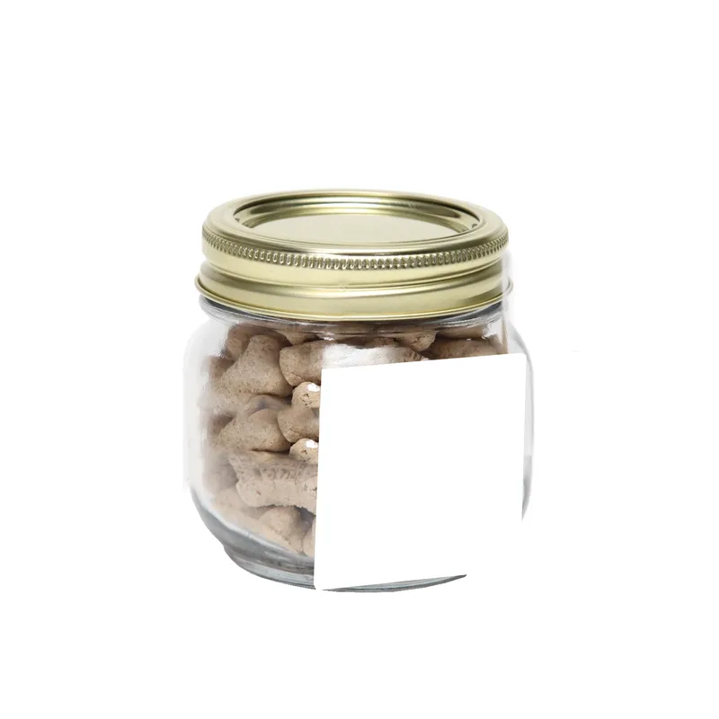 Half Pint Jar with Square Magnet Pet Fill view 3