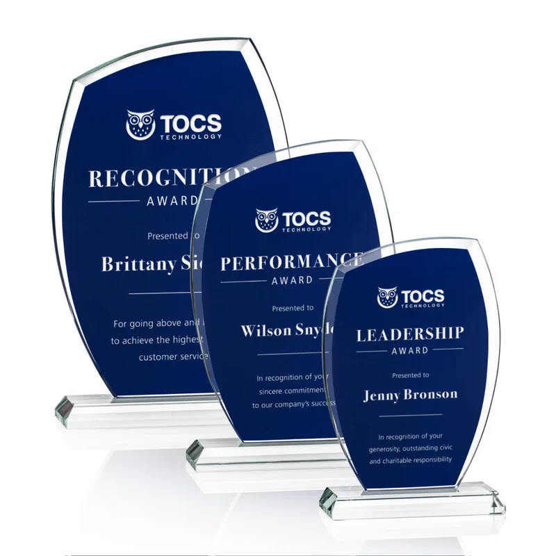 Starfire Engraved Awards - Blue