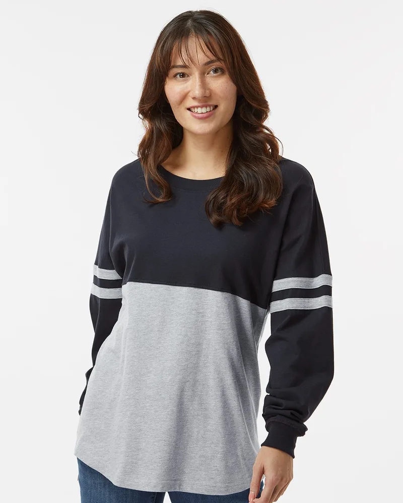 BOXERCRAFT Women's Pom Pom Long Sleeve Jersey T-Shirt view 2