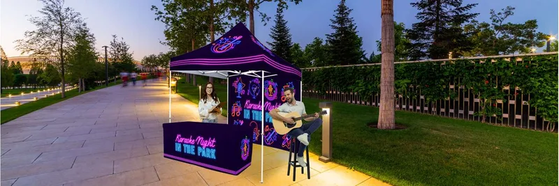 10' Tent Full Wall (Full-Bleed Dye Sublimation) view 5