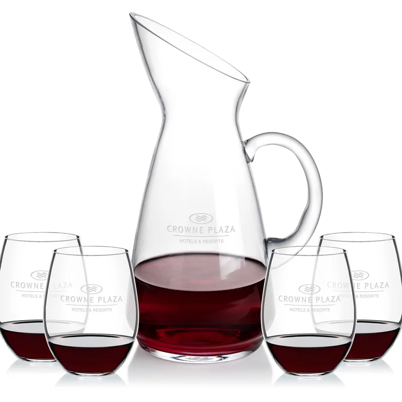 Taroni Carafe & RIEDEL Stemless Wine