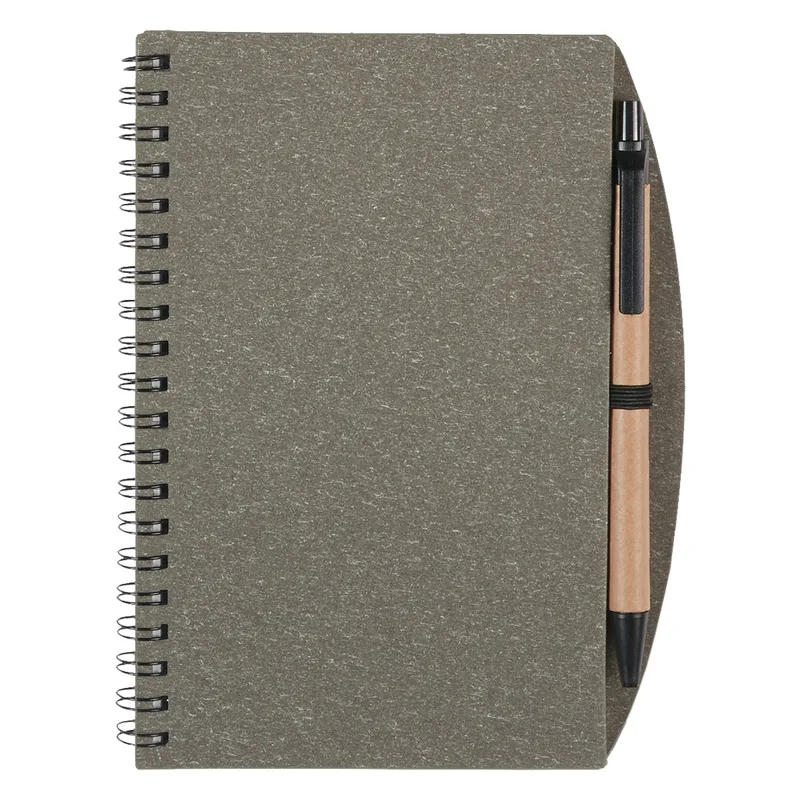 5" X 7" Eco-inspired Spiral Notebook & Pen view 3