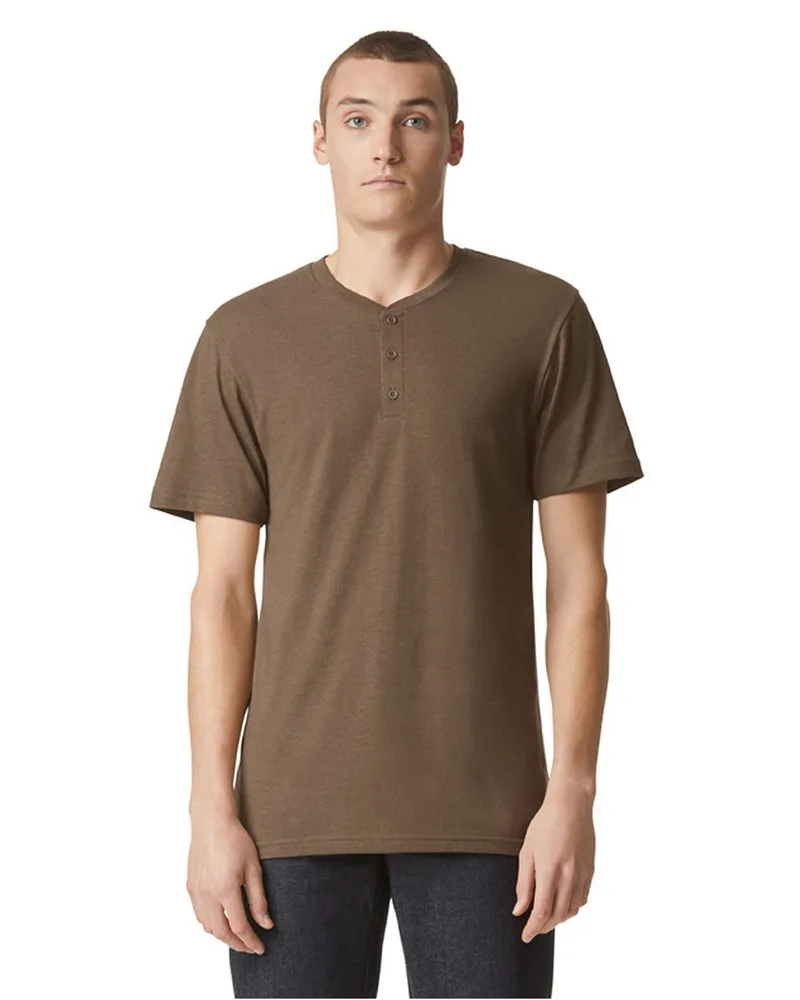 American Apparel Unisex CVC Henley T-Shirt view 2