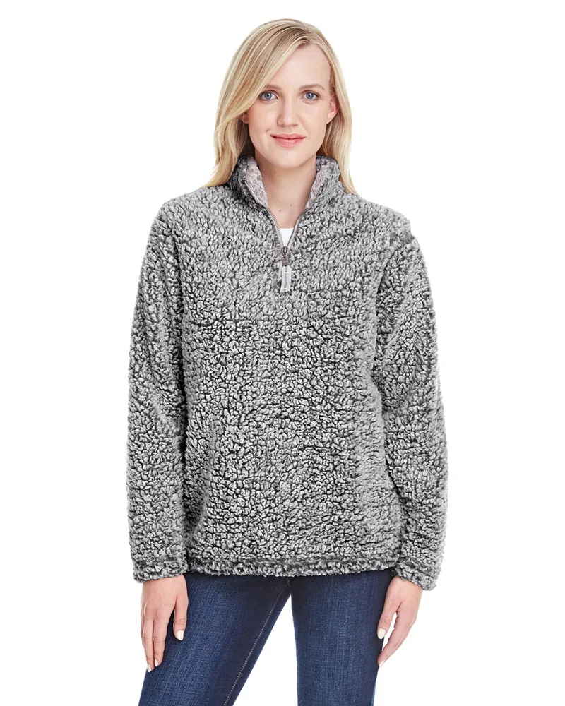 J AMERICA Ladies' Epic Sherpa Quarter-Zip view 2